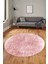 Dijital Baskı Kaymaz Yıkanabilir Sade Düz Renk Tasarım Yuvarlak Salon Halısı, Y-Sade-43-Pembe, 1