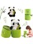 Panda Doldurulmuş Hayvanlar Panda Bambu 11.8 Inç Bambu Tüp Panda Yastık Doldurulmuş Panda Ayı Peluşlar Panda Bebek Erkekler Kızlar Için , Yeşil Panda Bambu O (Yurt Dışından) 1