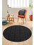 Dijital Baskı Kaymaz Yıkanabilir Sade Desen Yuvarlak Mutfak Salon Halısı, Y-Sade-47-Antrasit, 4