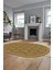 Kilim Desenli Dijital Kaymaz Yıkanabilir Sade Oval Yolluk Koridor Salon Halısı, O-Sade-19-Kahve, 2