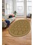 Kilim Desenli Dijital Kaymaz Yıkanabilir Sade Oval Yolluk Koridor Salon Halısı, O-Sade-19-Kahve, 3