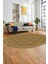 Kilim Desenli Dijital Kaymaz Yıkanabilir Sade Oval Yolluk Koridor Salon Halısı, O-Sade-19-Kahve, 4