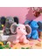 Parça Fil Doldurulmuş Hayvanlar 9.84 Inç Yumuşak Sevimli Fil Peluş Oyuncaklar Bebek Duş Için Fil Temalı Doğum Günü Partisi Malzemeleri (Pembe, Gri) (Yurt Dışından) 2