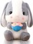Tavşan Doldurulmuş Hayvan Paskalya Kulaklı Tavşan Peluş Sevimli Beyaz Tavşan Peluş Oyuncak Havuçlu Kabarık Kawaii Yumuşak Sarılma Uyku Yastığı (Yurt Dışından) 1