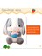 Tavşan Doldurulmuş Hayvan Paskalya Kulaklı Tavşan Peluş Sevimli Beyaz Tavşan Peluş Oyuncak Havuçlu Kabarık Kawaii Yumuşak Sarılma Uyku Yastığı (Yurt Dışından) 3