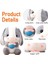 Tavşan Doldurulmuş Hayvan Paskalya Kulaklı Tavşan Peluş Sevimli Beyaz Tavşan Peluş Oyuncak Havuçlu Kabarık Kawaii Yumuşak Sarılma Uyku Yastığı (Yurt Dışından) 4