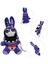 Zmapu Fnaf Fazbear Peluş Foxy Peluş Solmuş Mor Tavşan Peluş Doldurulmuş Hayvan Peluş Şekil Oyuncaklar Çocuklar Için Hediye, Fnaf Güvenlik Ihlali Peluş Aşıklar Için (3 Adet) (Yurt Dışından) 3