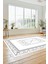 Dijital Ince Kaymaz Yıkanabilir Iskandinav Desen Mutfak Yolluk Salon Halısı, Iskandinav-09-Beyaz, 4