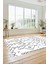 Dijital Kaymaz Yıkanabilir Iskandinav Desen Mutfak Yolluk Salon Halısı, Iskandinav-10-Beyaz, 4