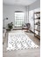 Dijital Kaymaz Yıkanabilir Iskandinav Desen Mutfak Yolluk Salon Halısı, Iskandinav-10-Beyaz, 5
