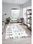 Iskandinav Desen Modern Kaymaz Yıkanabilir Yolluk Mutfak Salon Halısı, Iskandinav-24-Beyaz, 1