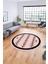 Dijital Kaymaz Yıkanabilir Iskandinav Desen Yuvarlak Mutfak Salon Halısı, Y-Iskandinav-07-Pembe, 4