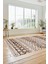 Iskandinav Desenli Kaymaz Taban Yıkanabilir Yolluk Mutfak Salon Halısı, Iskandinav-22-Kahve, 1