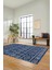 Iskandinav Desenli Kaymaz Yıkanabilir Yolluk Mutfak Koridor Salon Halısı, Iskandinav-23-Mavi, 4