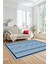 Modern Dijital Baskı Yıkanabilir Kaymaz Salon Halısı Mutfak Halısı Yolluk, Iskandinav-01-Mavi, 4