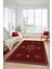 Dijital Kaymaz Yıkanabilir Iskandinav Desen Mutfak Yolluk Salon Halısı, Iskandinav-08-Bordo, 1