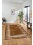 Dijital Kaymaz Yıkanabilir Iskandinav Desenli Mutfak Yolluk Salon Halısı, Iskandinav-30-Kahve, 2