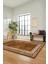 Dijital Kaymaz Yıkanabilir Iskandinav Desenli Mutfak Yolluk Salon Halısı, Iskandinav-30-Kahve, 3