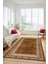 Dijital Kaymaz Yıkanabilir Iskandinav Desenli Mutfak Yolluk Salon Halısı, Iskandinav-30-Kahve, 4