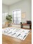 Iskandinav Desen Modern Kaymaz Yıkanabilir Yolluk Mutfak Salon Halısı, Iskandinav-24-Beyaz, 4