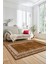 Dijital Kaymaz Yıkanabilir Iskandinav Desenli Mutfak Yolluk Salon Halısı, Iskandinav-30-Kahve, 5