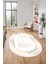 Dijital Ince Kaymaz Yıkanabilir Iskandinav Oval Mutfak Yolluk Salon Halısı, O-Iskandinav-09-Gold, 5