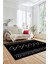 Iskandinav Dijital Yıkanabilir Kaymaz Salon Halısı Mutfak Halısı Yolluk, Iskandinav-02-Siyah, 4