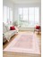 Dijital Kaymaz Yıkanabilir Iskandinav Desenli Mutfak Yolluk Salon Halısı, Iskandinav-30-Pembe, 4