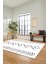Iskandinav Dijital Yıkanabilir Kaymaz Salon Halısı Mutfak Halısı Yolluk, Iskandinav-02-Beyaz, 2