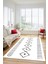 Iskandinav Dijital Yıkanabilir Kaymaz Salon Halısı Mutfak Halısı Yolluk, Iskandinav-02-Beyaz, 3
