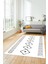 Iskandinav Dijital Yıkanabilir Kaymaz Salon Halısı Mutfak Halısı Yolluk, Iskandinav-02-Beyaz, 5