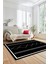 Modern Dijital Baskı Yıkanabilir Kaymaz Salon Halısı Mutfak Halısı Yolluk, Iskandinav-01-Siyah, 4