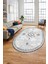 Dijital Kaymaz Yıkanabilir Iskandinav Oval Mutfak Yolluk Salon Halısı, O-Iskandinav-08-Gri, 4