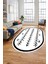 Dijital Kaymaz Yıkanabilir Iskandinav Desen Oval Mutfak Yolluk Salon Halısı, O-Iskandinav-07-Beyaz, 4