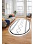 Modern Dijital Yıkanabilir Kaymaz Oval Salon Halısı Mutfak Halısı Yolluk, O-Iskandinav-01-Beyaz, 5