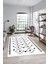 Dijital Kaymaz Yıkanabilir Modern Iskandinav Mutfak Yolluk Salon Halısı, Iskandinav-25-Beyaz, 1