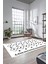 Dijital Kaymaz Yıkanabilir Modern Iskandinav Mutfak Yolluk Salon Halısı, Iskandinav-25-Beyaz, 2