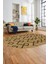 Dijital Kaymaz Yıkanabilir Sade Iskandinav Oval Mutfak Yolluk Salon Halısı, O-Iskandinav-05-Kahve, 5