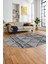 Iskandinav Desen Kaymaz Yıkanabilir Oval Yolluk Koridor Salon Halısı, O-Iskandinav-20-Gri, 2