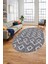 Dijital Kaymaz Yıkanabilir Sade Iskandinav Oval Mutfak Yolluk Salon Halısı, O-Iskandinav-05-Gri, 4