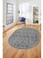 Iskandinav Desen Kaymaz Yıkanabilir Oval Yolluk Mutfak Koridor Salon Halısı, O-Iskandinav-23-Gri, 4