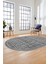 Iskandinav Desen Kaymaz Yıkanabilir Oval Yolluk Mutfak Koridor Salon Halısı, O-Iskandinav-23-Gri, 5