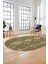 Dijital Kaymaz Yıkanabilir Şık Iskandinav Oval Mutfak Yolluk Salon Halısı, O-Iskandinav-26-Bej, 4