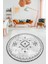 Dijital Kaymaz Yıkanabilir Iskandinav Desen Yuvarlak Mutfak Salon Halısı, Y-Iskandinav-08-Gri, 3