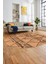 Iskandinav Desen Kaymaz Yıkanabilir Oval Yolluk Koridor Salon Halısı, O-Iskandinav-20-Kahve, 2