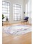 Modern Mermer Desen Kaymaz Yıkanabilir Oval Yolluk Mutfak Koridor Salon Halısı, O-Mermer-26-Mor, 4
