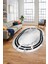 Baskılı Kaymaz Yıkanabilir Mermer Desen Modern Oval Mutfak Yolluk Salon Halısı, O-Mermer-08-Gri, 4