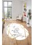 Modern Mermer Desen Dijital Kaymaz Yıkanabilir Oval Yolluk Koridor Salon Halısı, O-Mermer-15-Gold, 4