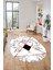 Mermer Desenli Dijital Kaymaz Yıkanabilir Oval Yolluk Koridor Salon Halısı, O-Mermer-20-Bordo, 3