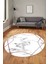 Modern Mermer Desenli Dijital Kaymaz Yıkanabilir Yuvarlak Salon Halısı, Y-Mermer-15-Bordo, 4